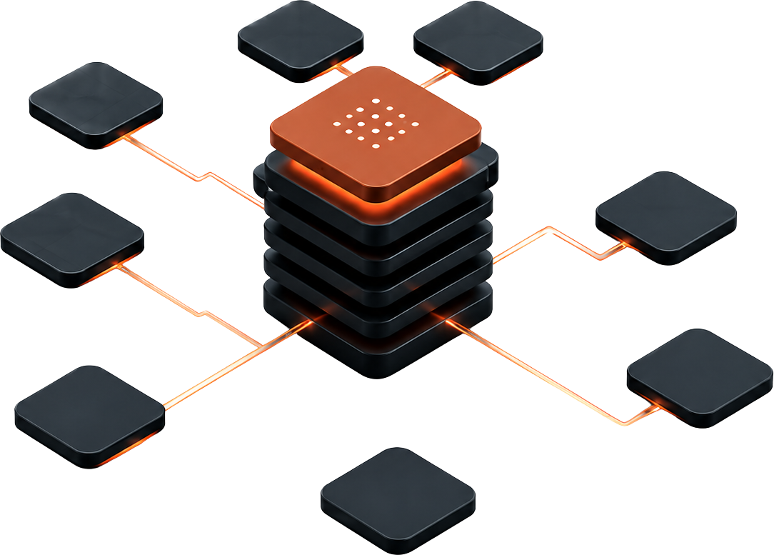 An AI operating layer connecting the systems a business already runs.